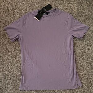 Robert Barakett Georgia SS Crewneck Tee Shirt in Color Grape Size L